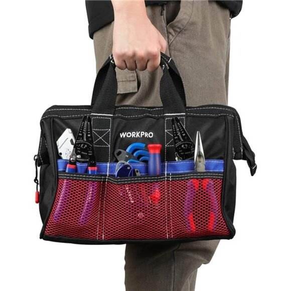 WORKPRO Tool Bag, 13-inch & 18-inch Tool Storage Bag - Picture 6 of 7